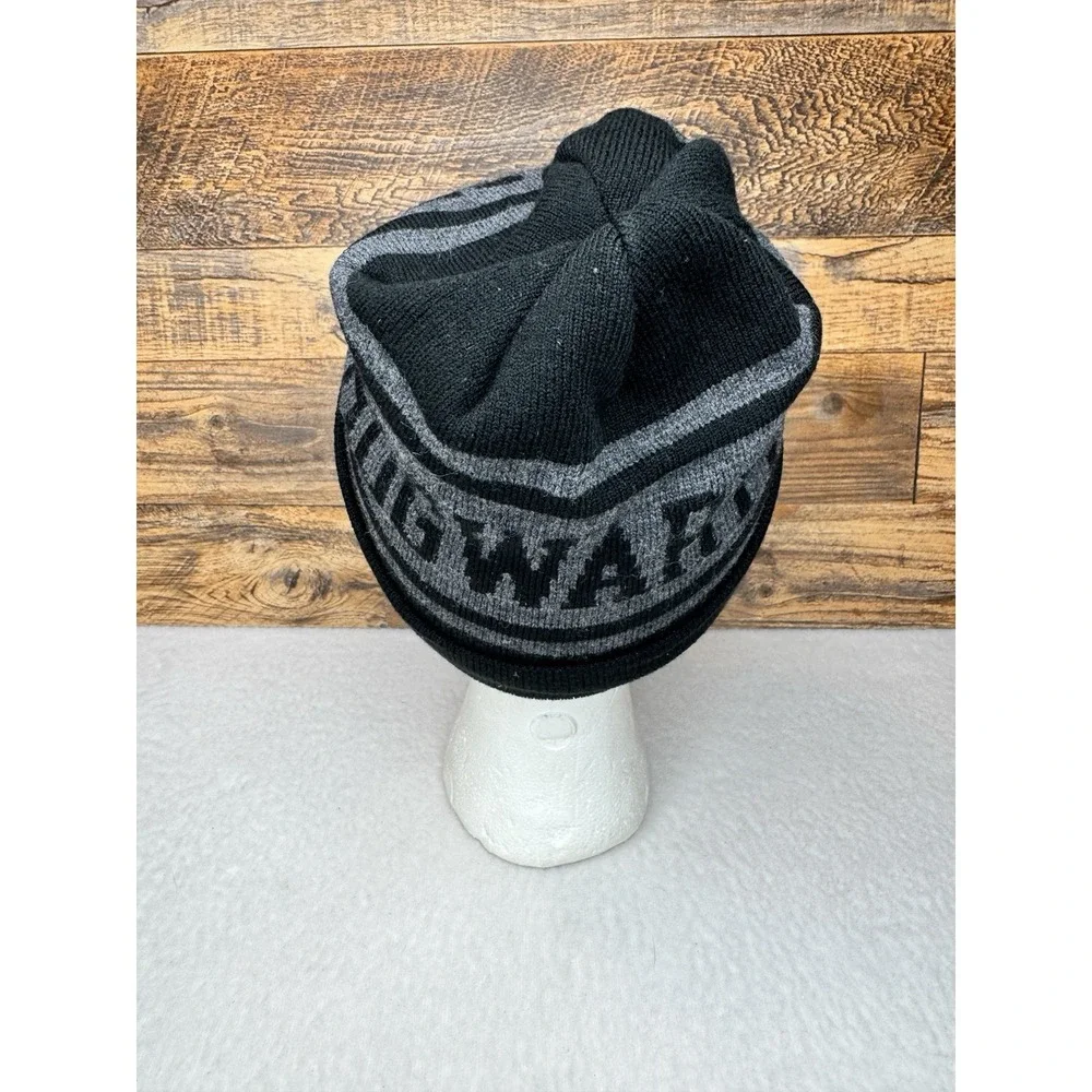 Harry Potter Beanie Hat Cap Boys One Size Black‎ Gray Hogwarts TV Movie Youth